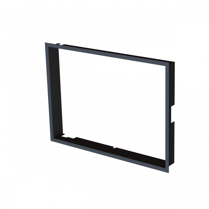 Zazdívací rámeček 1x90° černý BeF Aquatic WH (V) 80, (V) 85